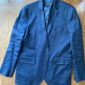 INC linen blend navy suite